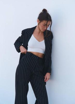 Льняной костюм пиджак жакет и брюки штаны лен7 фото