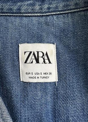 Трендовое платье женское zara джинсовое 2