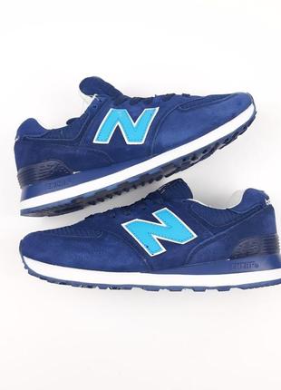 New balance 574 синие кроссовки кеды мужские 320 баланс весенние летние демисезонные демисезон замша замшевые отличное качество с сеткой6 фото