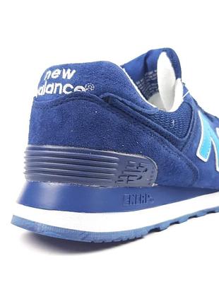 New balance 574 синие кроссовки кеды мужские 320 баланс весенние летние демисезонные демисезон замша замшевые отличное качество с сеткой2 фото