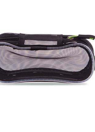 Чехол очков для плавания madwave mesh pouch m070302 черный-зеленый