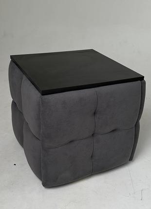 Пуф-трансформер 5в1 со столиком пиковка белый каркас выбор