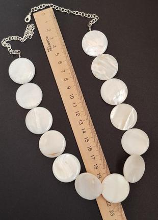 Перламутр намисто. коротке намисто з перламутру. кольє з перламутру. натуральний...