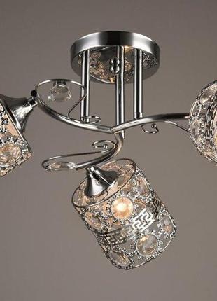 Люстра стельова sirius b n3674/3 ch на 3 плафони