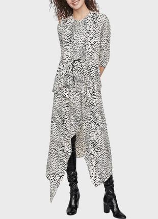 Атласна асиметрична міді сукня плаття maje із віскози2 фото