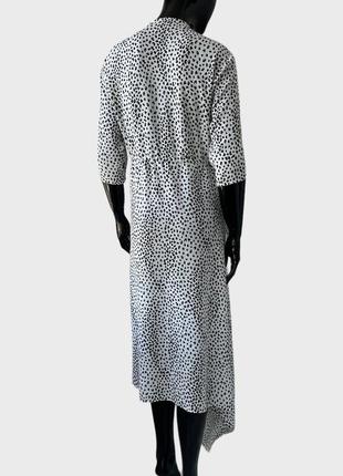 Атласна асиметрична міді сукня плаття maje із віскози6 фото