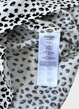 Атласна асиметрична міді сукня плаття maje із віскози10 фото