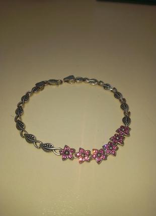 Серебряный браслет, 925 проба.