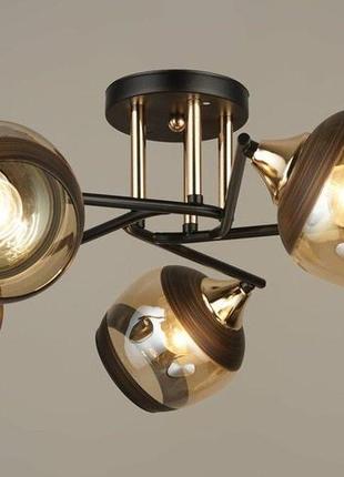 Люстра стельова sirius b a3615/5 bk+fgd