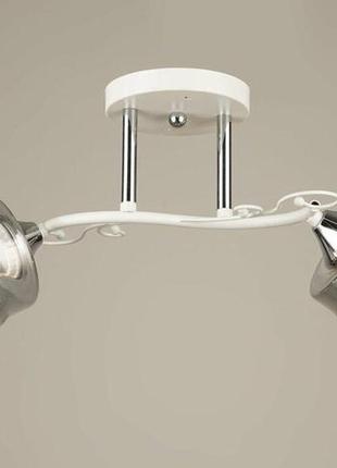 Люстра стельова sirius b n4521/2 wt+ch на 2 плафони
