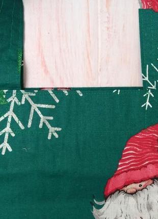 Эко-сумка, шоппер "новогодний гном"