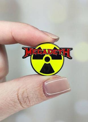 Металлический значок, пин "megadeth" (знач0756)
