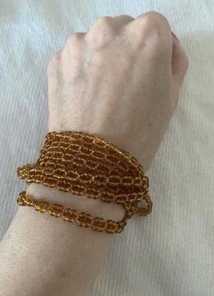 Бусы бисер винтаж