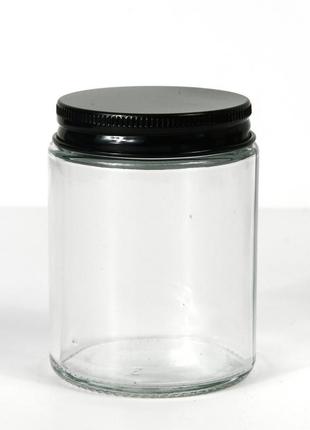 Банка прозора з алюмінієвою кришкою, 150 мл, скляна