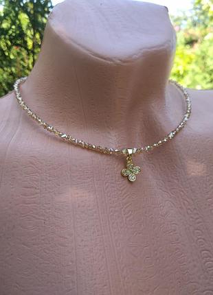 Жіночий сяючий чокер з підвіскою