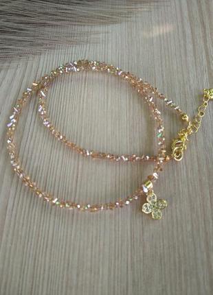 Жіночий сяючий чокер з підвіскою