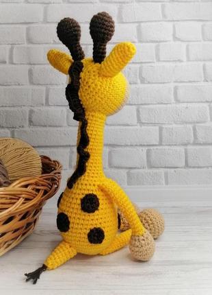 Жираф. африканські тварини. іграшка амігурумі. подарунок для малюка.3 фото