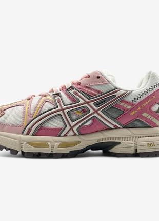 Женские кроссовки asics gel-kahana 8 white pink