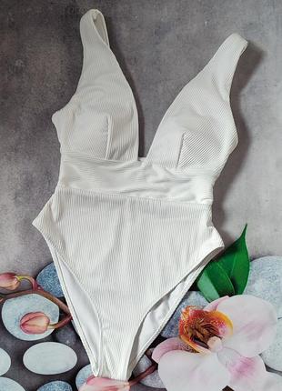 Новый купальник в рубчик h&m