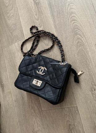 Сумка crossbody chanel шанель черная монаша