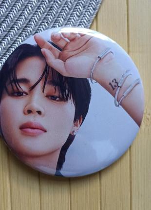 Значок на булавке 7.5 см чимин jimin bts