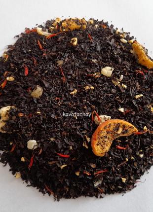 Чорний чай персик 500г