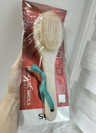 Щітка з пензою для ніг "kos" keep of style, терка для стоп і п'ят