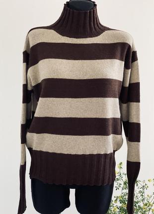 Свитер в диагональные полосы от итальянского бренда cashmere blend
