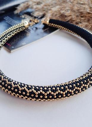 Жгут вуаль из японского бисера