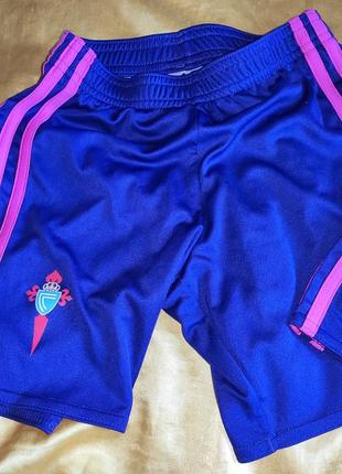 Дитячі спорт футбольні труси шорти оригінал adidas. f.c.celta.espania.4-6 років.