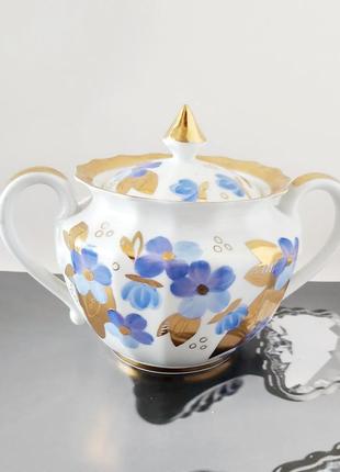 Сахарница фарфоровая винтажная фарфор винтаж