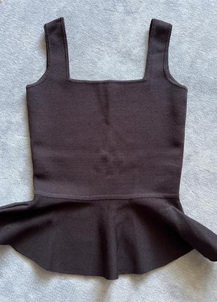 Massimo dutti коричневий бандажний топ, p.xs