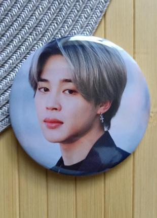 Значок на булавке 7.5 см чимин jimin bts (15623)