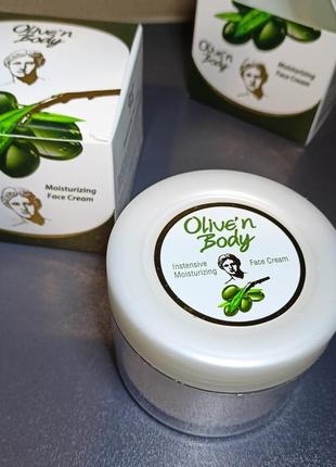 Зволожуючий крем для обличчя з екстрактом листя оливи та алое olive’n body6 фото