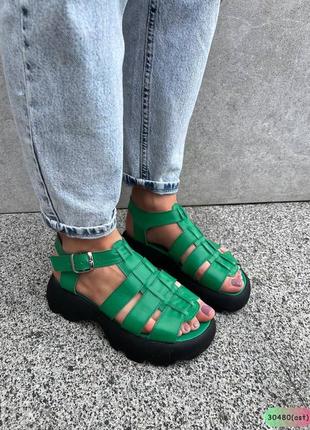 Кожаные босоножки zara5 фото