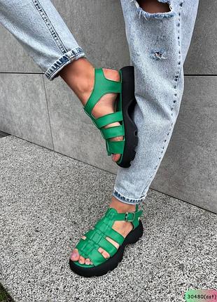 Кожаные босоножки zara4 фото