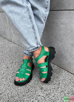 Кожаные босоножки zara6 фото