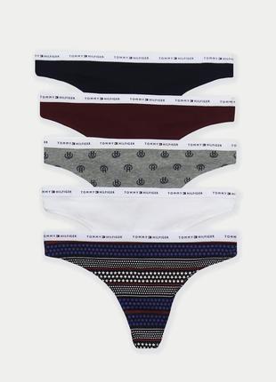 Набор из 5 трусиков тонг tommy hilfiger