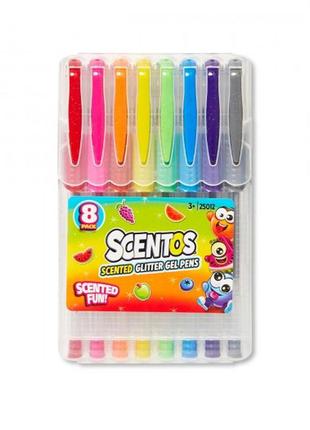 Набір ароматних гелевих ручок - мерехтливі кольори1 фото