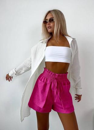 Лляні шорти