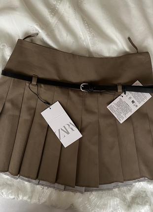 Юбка zara теннисная