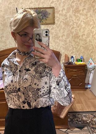 Рубашка з принтом карт таро від bershka