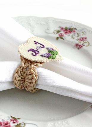 Іменні кільця для серветок для нареченого і нареченої, весільний декор кантрі еко рустик іменний подарунок5 фото