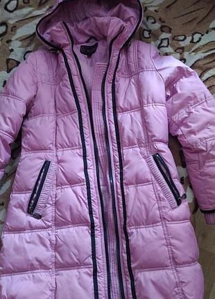 Куртка зимова на дівчинку 9-11 років.