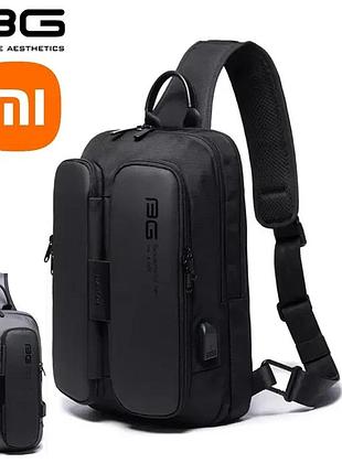 Рюкзак xiaomi bange bg-7079 тактическая сумка ранец бананка mi sling валіза клатч портфель чехол чемодан