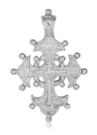 Серебряный подвес "крестик"