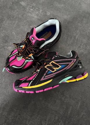 Кроссовки new balance 1906 black pink yellow multicolor premium