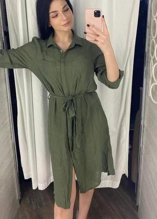 Сукня міді кольору хакі 😍