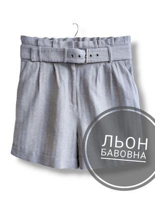 Новые шорты из смесового льна и хлопка f&f.