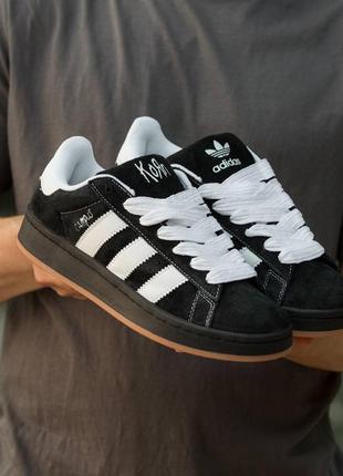 Мужские кроссовки в стиле adidas campus corn адидас кампус кеды черно-белые 36-45 ( 1784 )